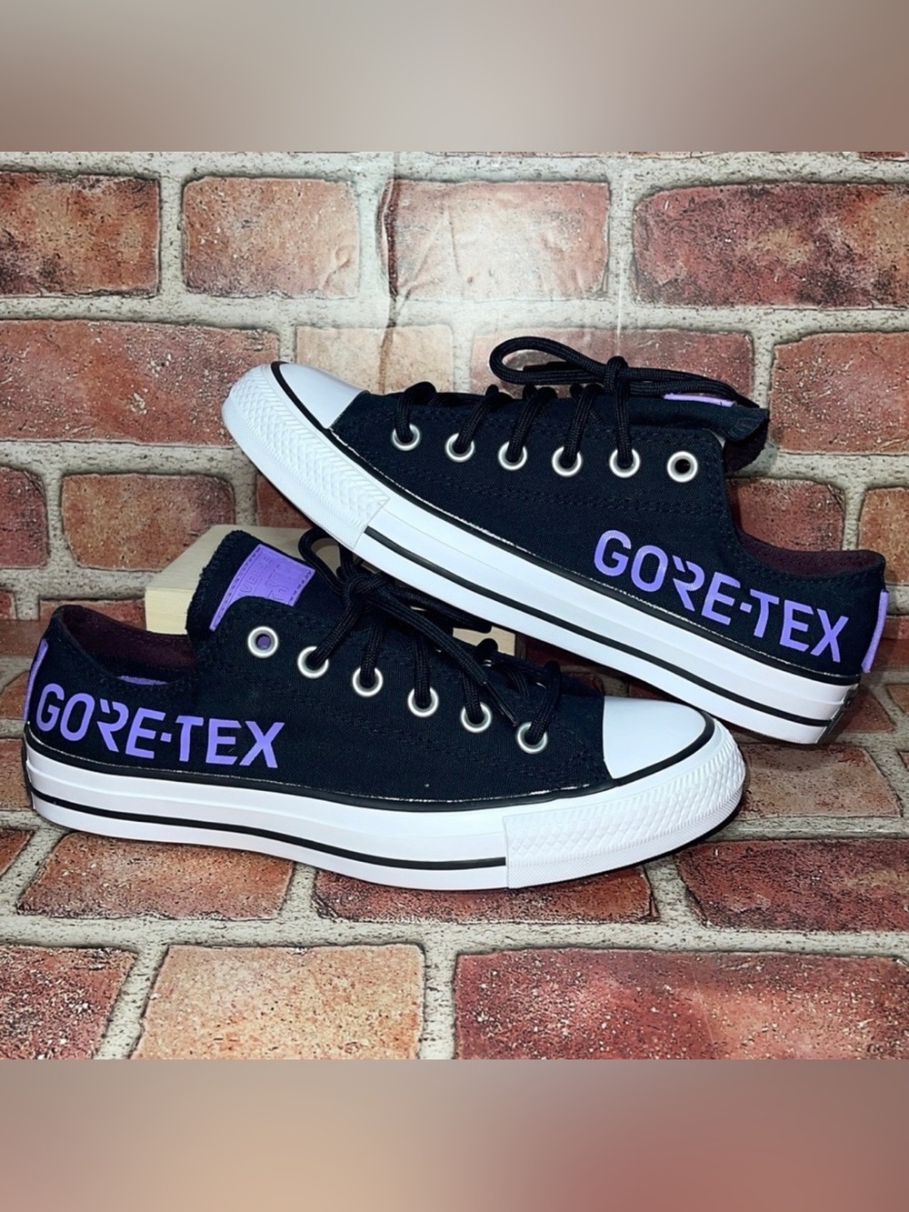 New Converse Ctas GORE-TEX Black Shoes Sneakers Unisex 169590C Size W-7 M-5